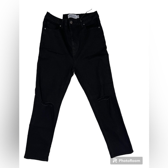 Beverly Hills Stretch Mom Extensible Refuge Denim. Size :9 Color: Black - Picture 1 of 4